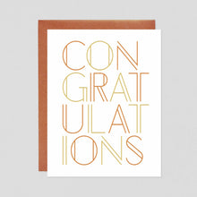 Load image into Gallery viewer, Bold Congratulations Letterpress
