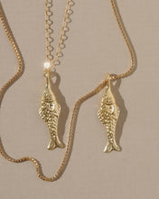 Load image into Gallery viewer, Mountainside Jewelry - Pescadero Necklace: Box Chain / 20" / Gold Vermeil + 14kt Gold Filled Chain