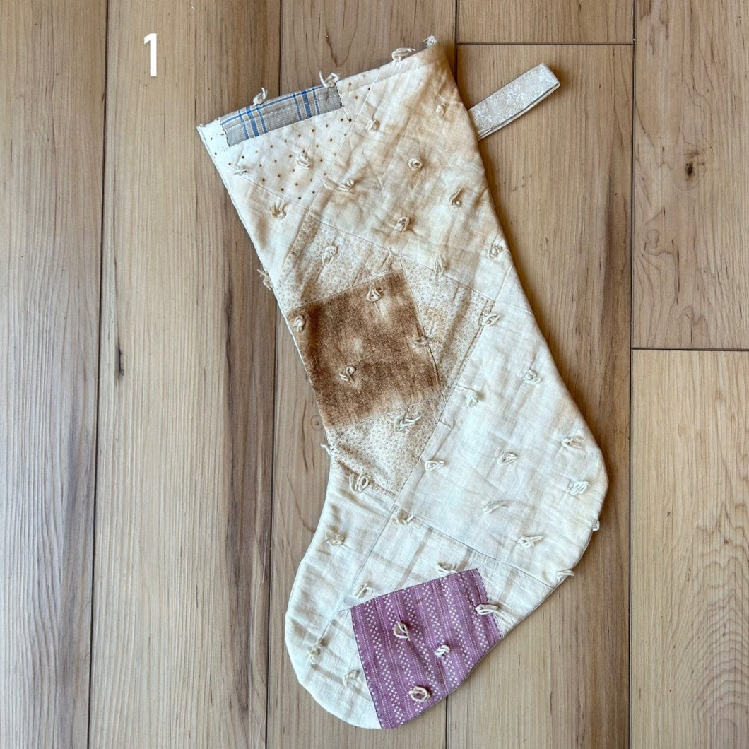 Vintage Quilts - Holiday Stockings