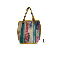 Load image into Gallery viewer, Zero-Waste Quilted Kantha Bag