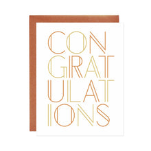 Load image into Gallery viewer, Bold Congratulations Letterpress