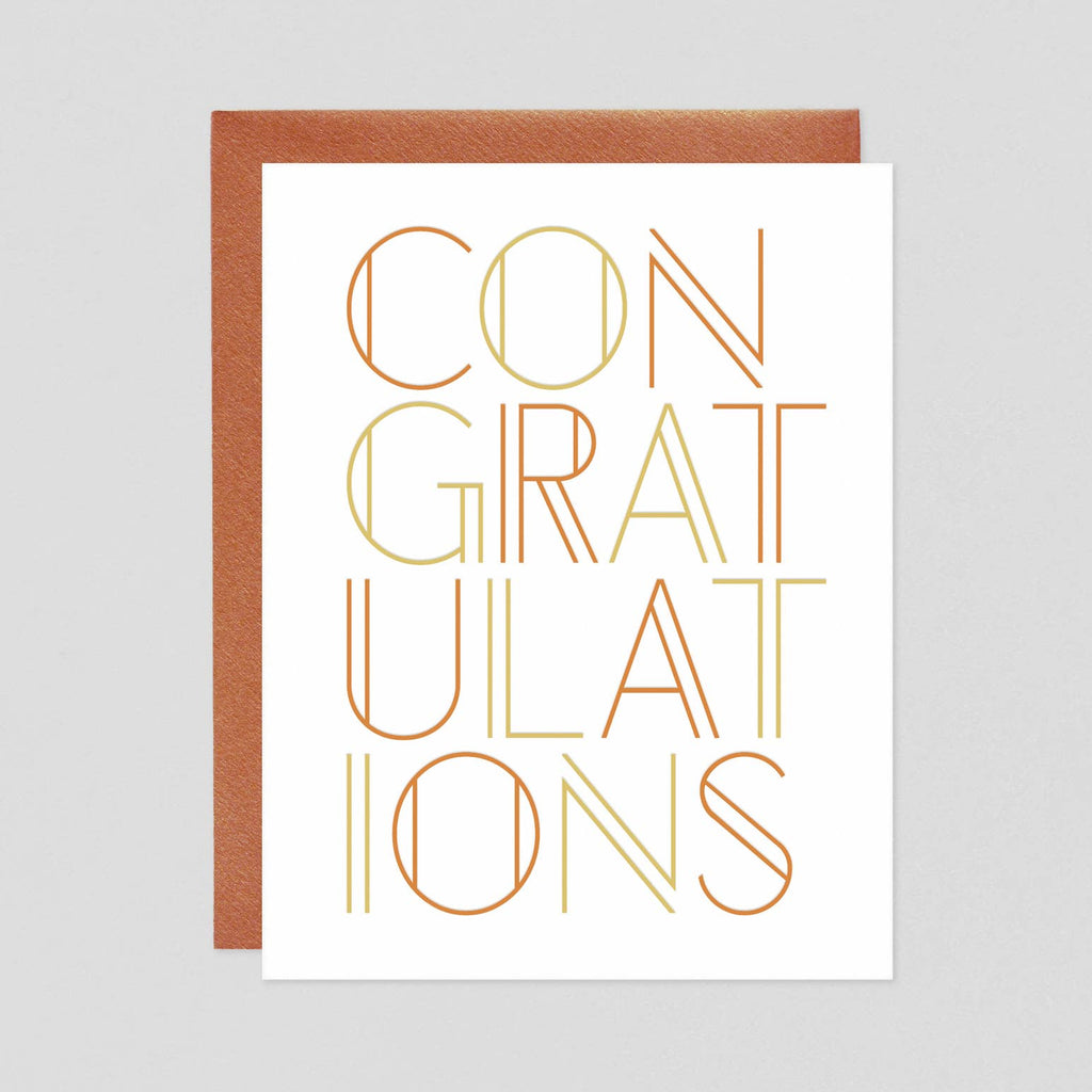 Bold Congratulations Letterpress