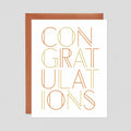 Bold Congratulations Letterpress
