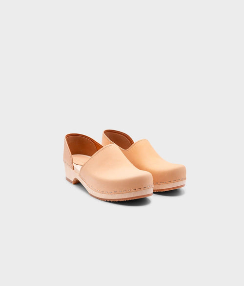 Brett low closed-back clogs