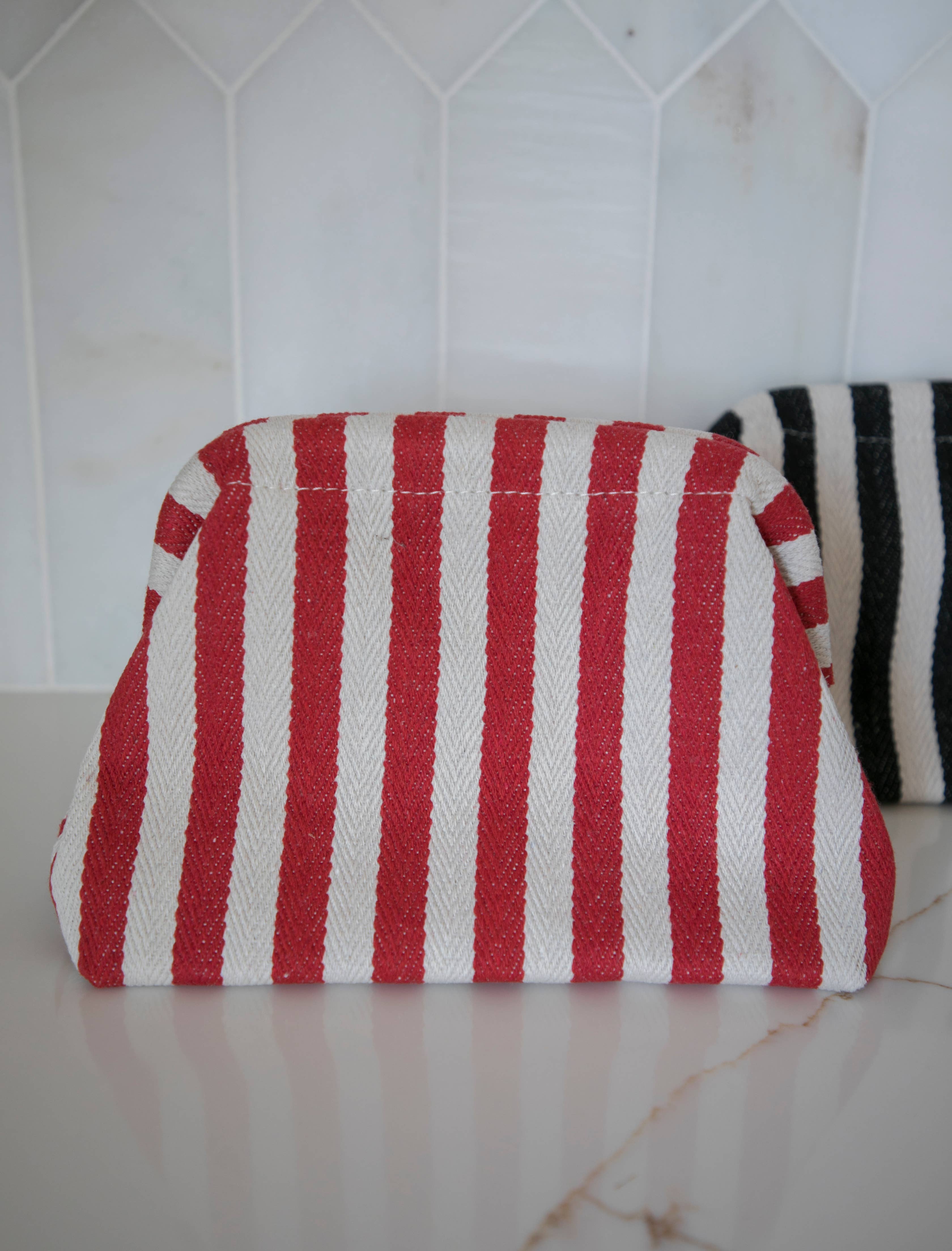 Striped Travel Pouch
