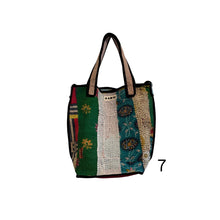 Load image into Gallery viewer, Zero-Waste Quilted Kantha Bag
