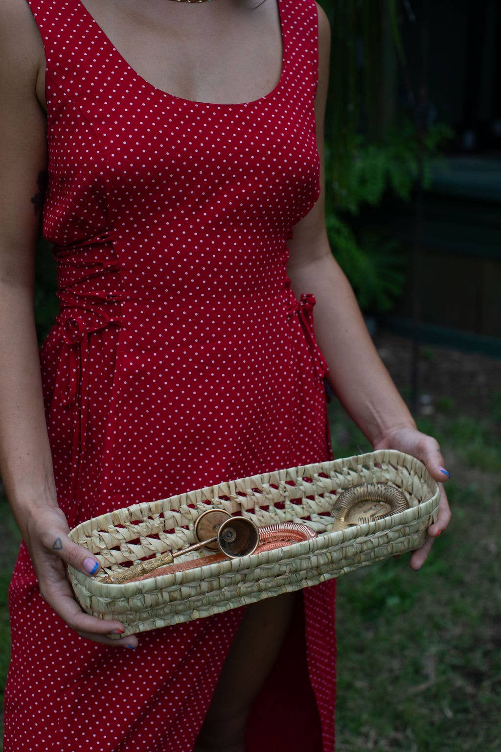 Palm Storage Basket - Long Skinny Rectangle