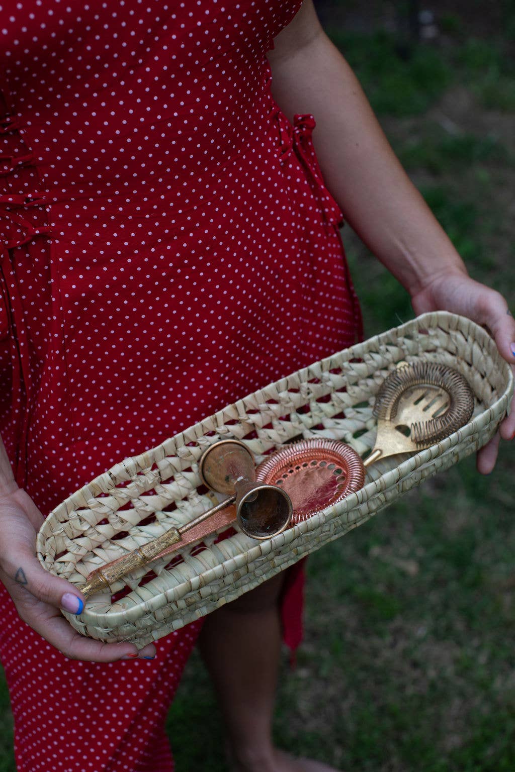 Palm Storage Basket - Long Skinny Rectangle
