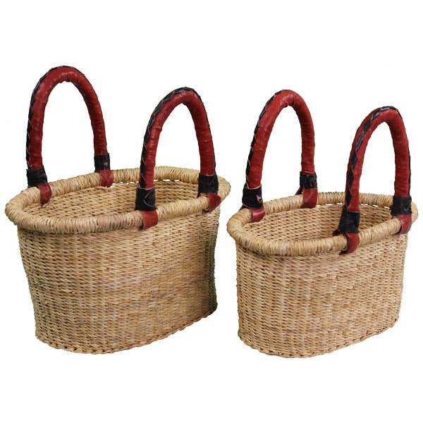 Natural Small Oval Basket