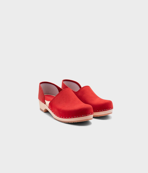 Brett low closed-back clogs