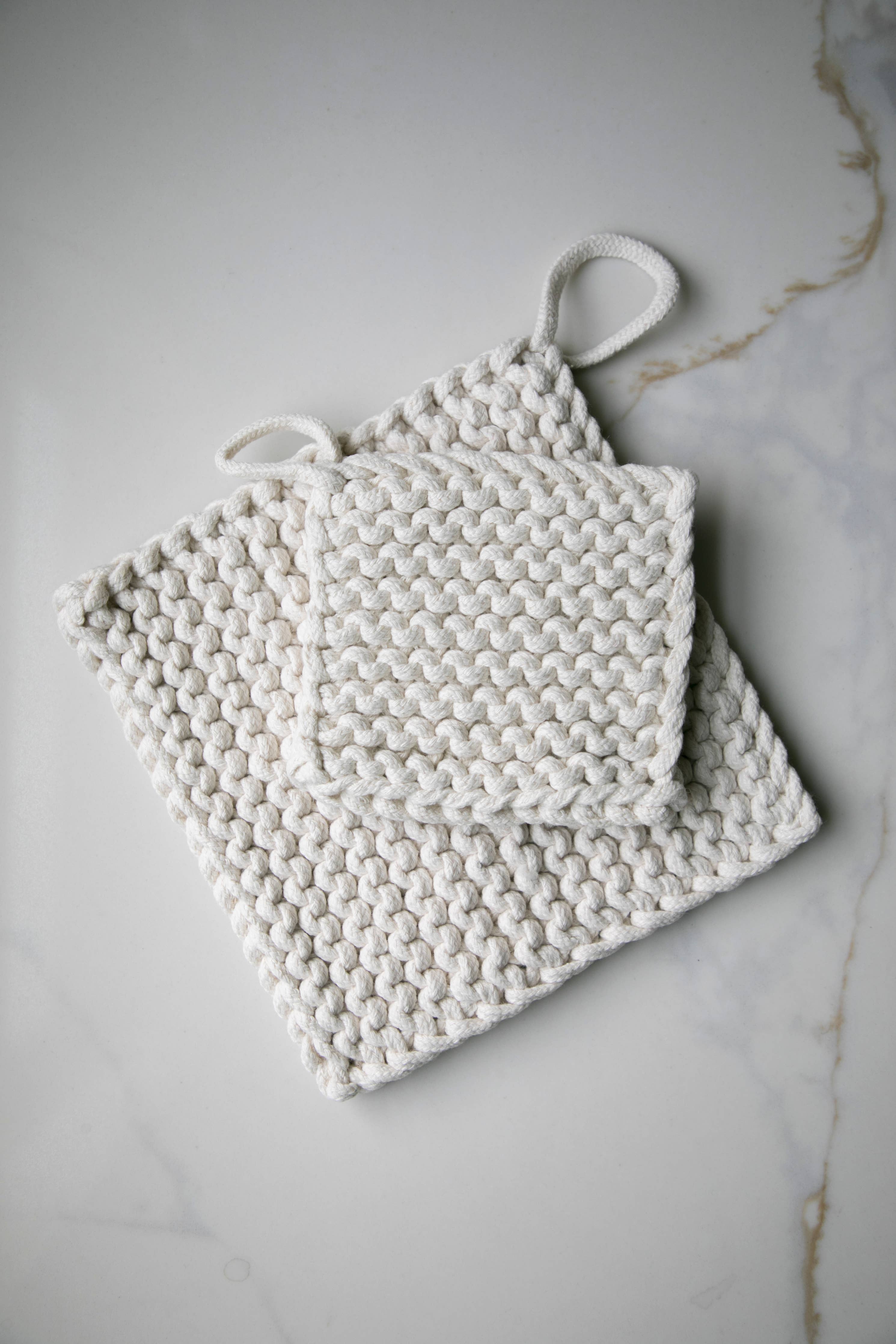 Cotton Crocheted Pot Holder