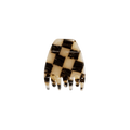 THE MINI HAIR CLAW IN FADED CHECKER