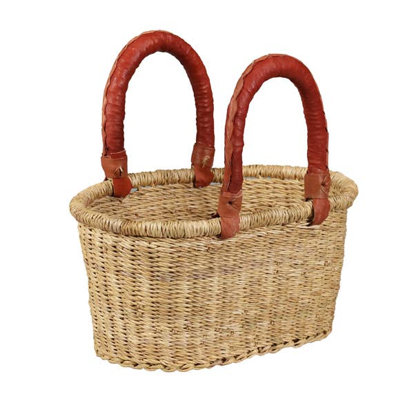 Natural Small Oval Basket