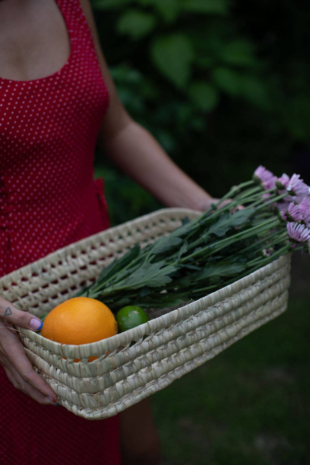 Palm Storage Basket - Long Rectangle