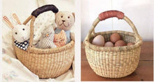 Load image into Gallery viewer, The African Home Goods - Small African Market Basket | Ghana Bolga Basket | Dye Free | 9&quot;-11&quot; Across
