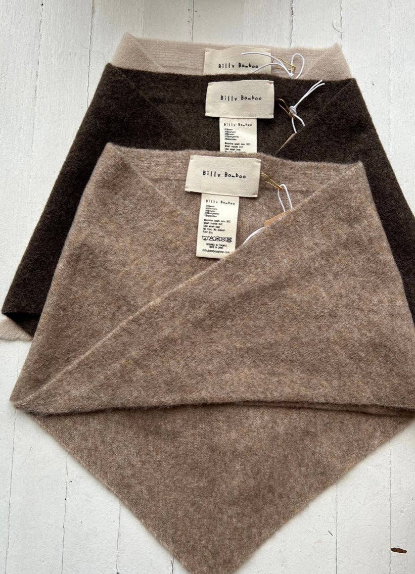 FUZZY WOOL CRAVAT SCARF