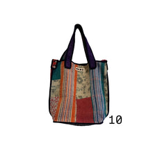 Load image into Gallery viewer, Zero-Waste Quilted Kantha Bag
