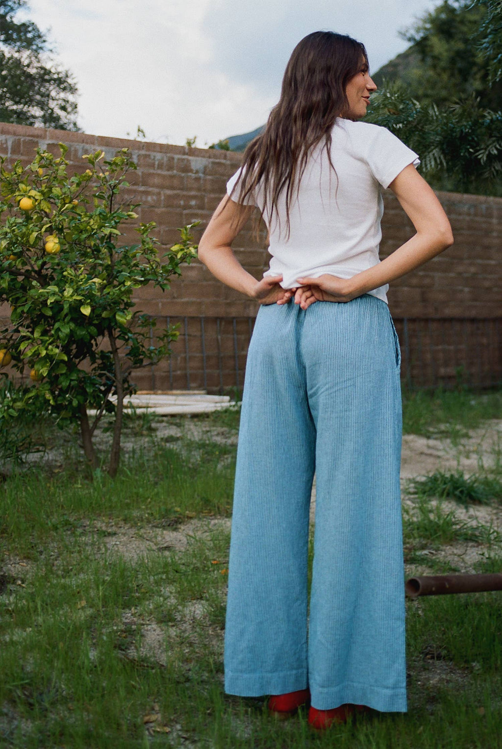Stripe Washed Trouser