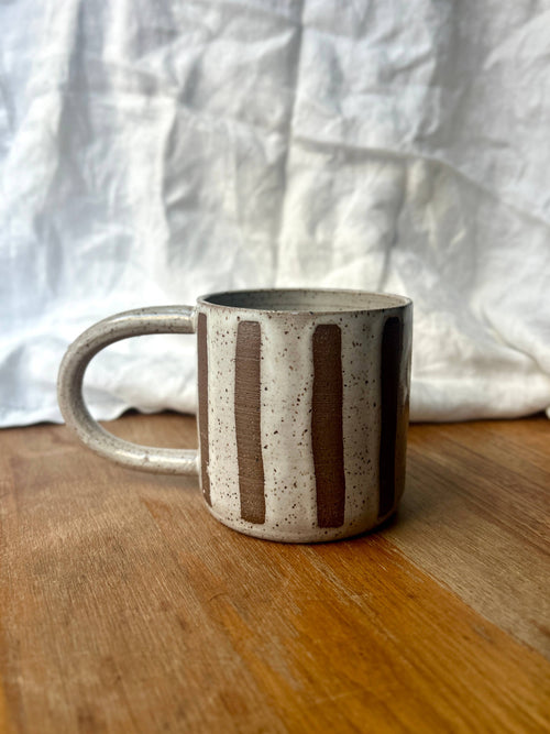 Ceramic Mug – Brown Stripe