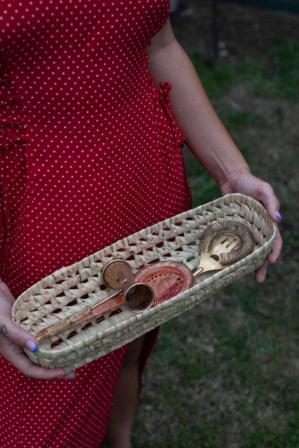 Palm Storage Basket - Long Skinny Rectangle
