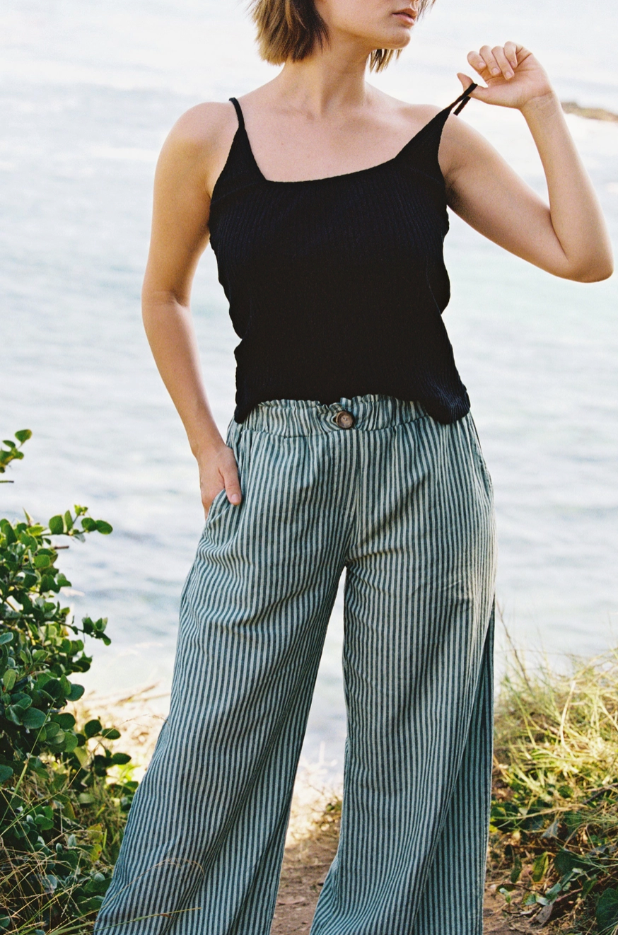Stripe Washed Trouser