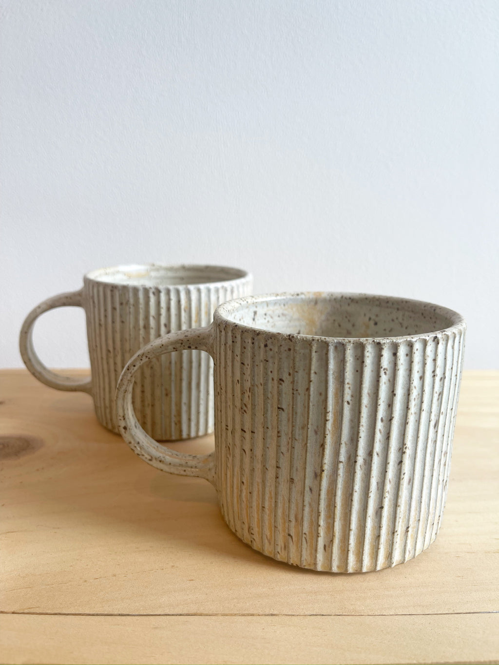 Fluted Mug - Oatmeal