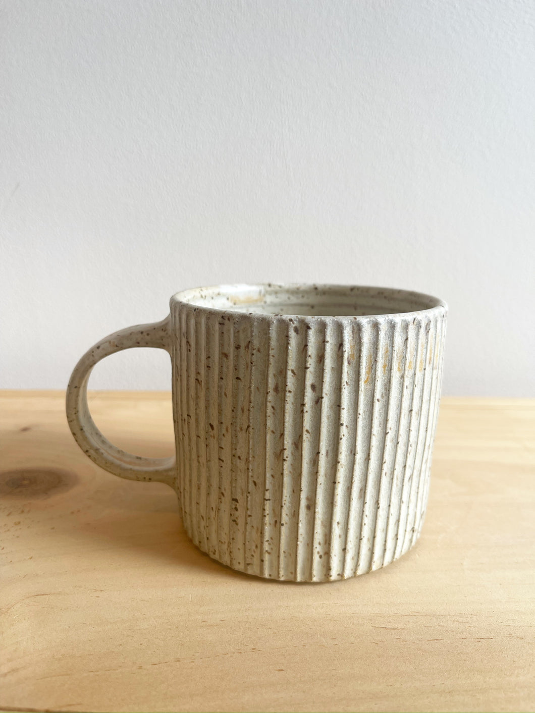 Fluted Mug - Oatmeal