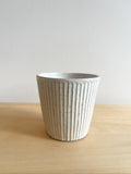 Fluted Cup - White