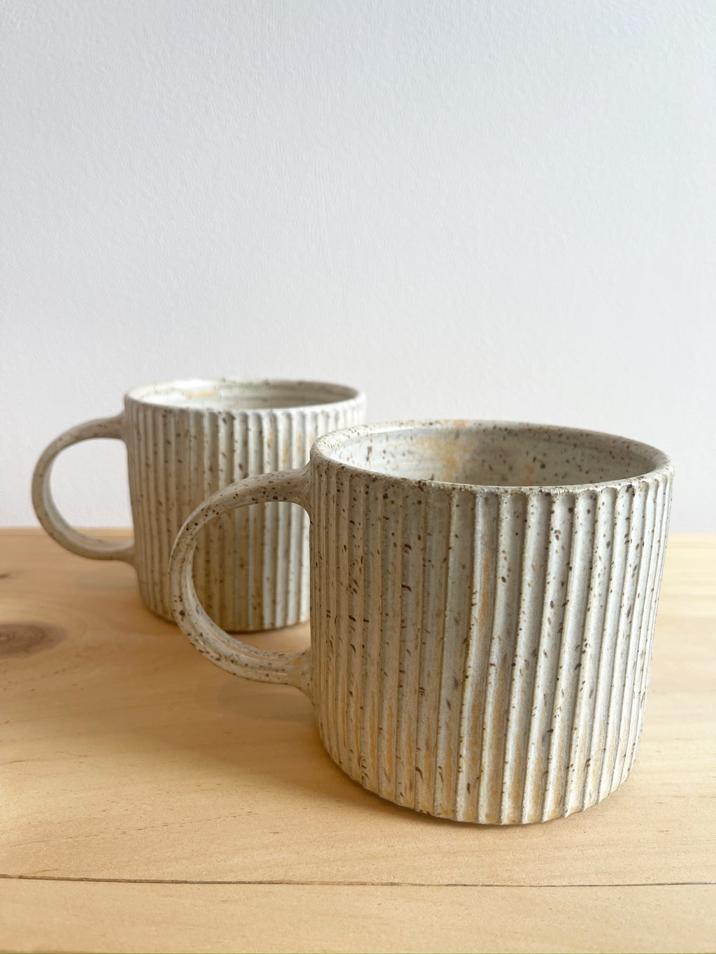 Fluted Mug - Oatmeal
