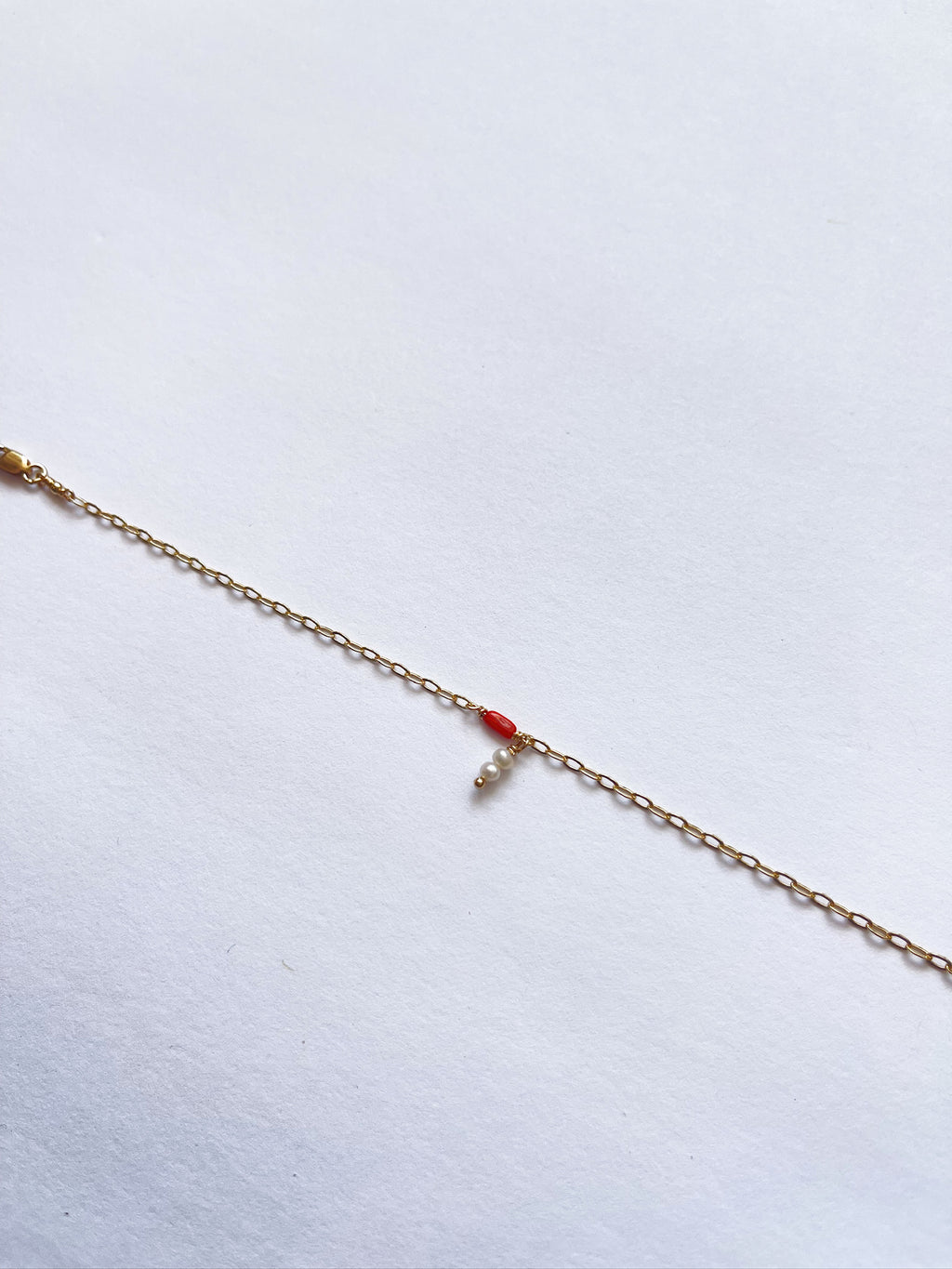 Pearl and Coral Bracelet