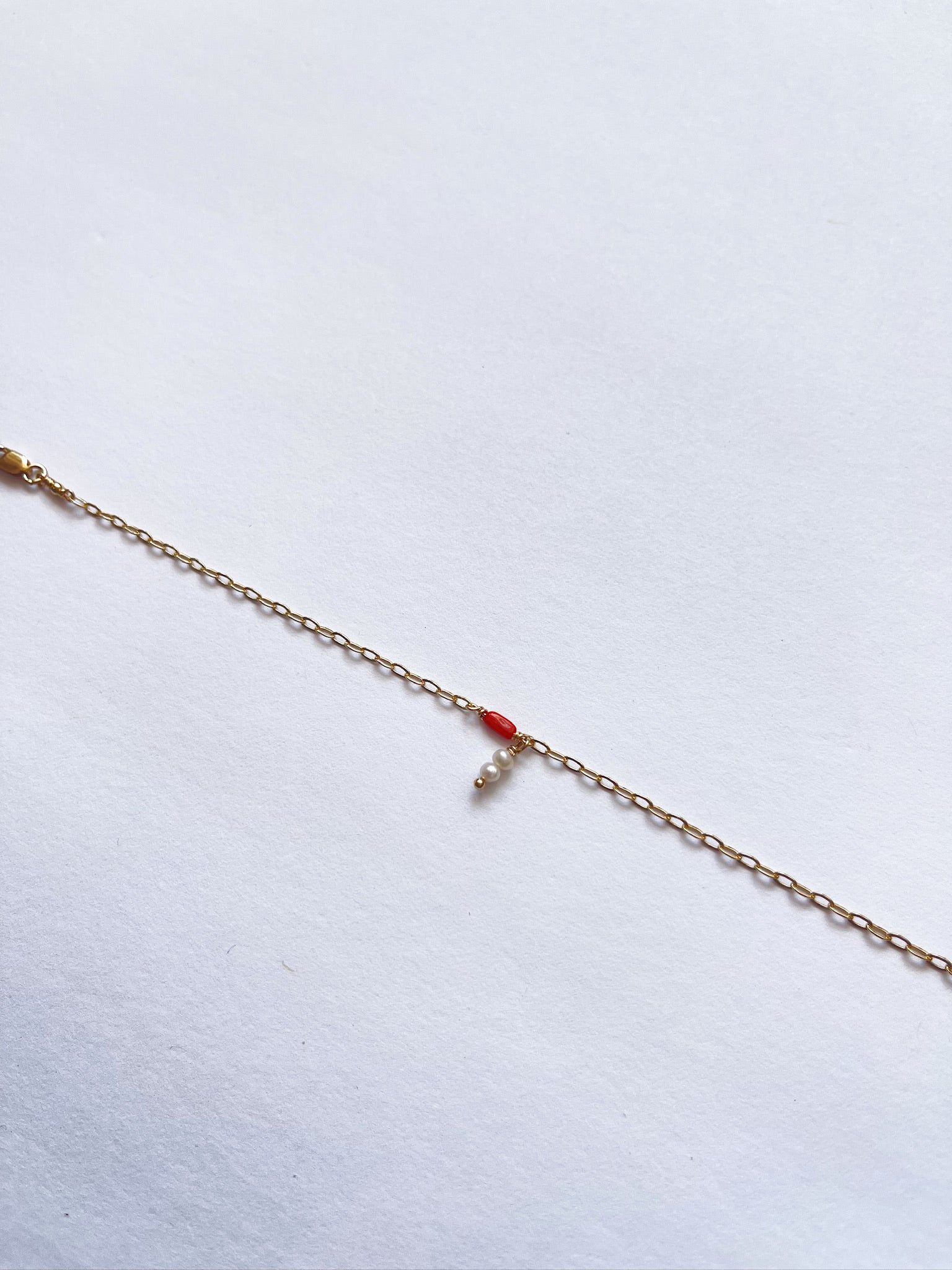 Pearl and Coral Bracelet