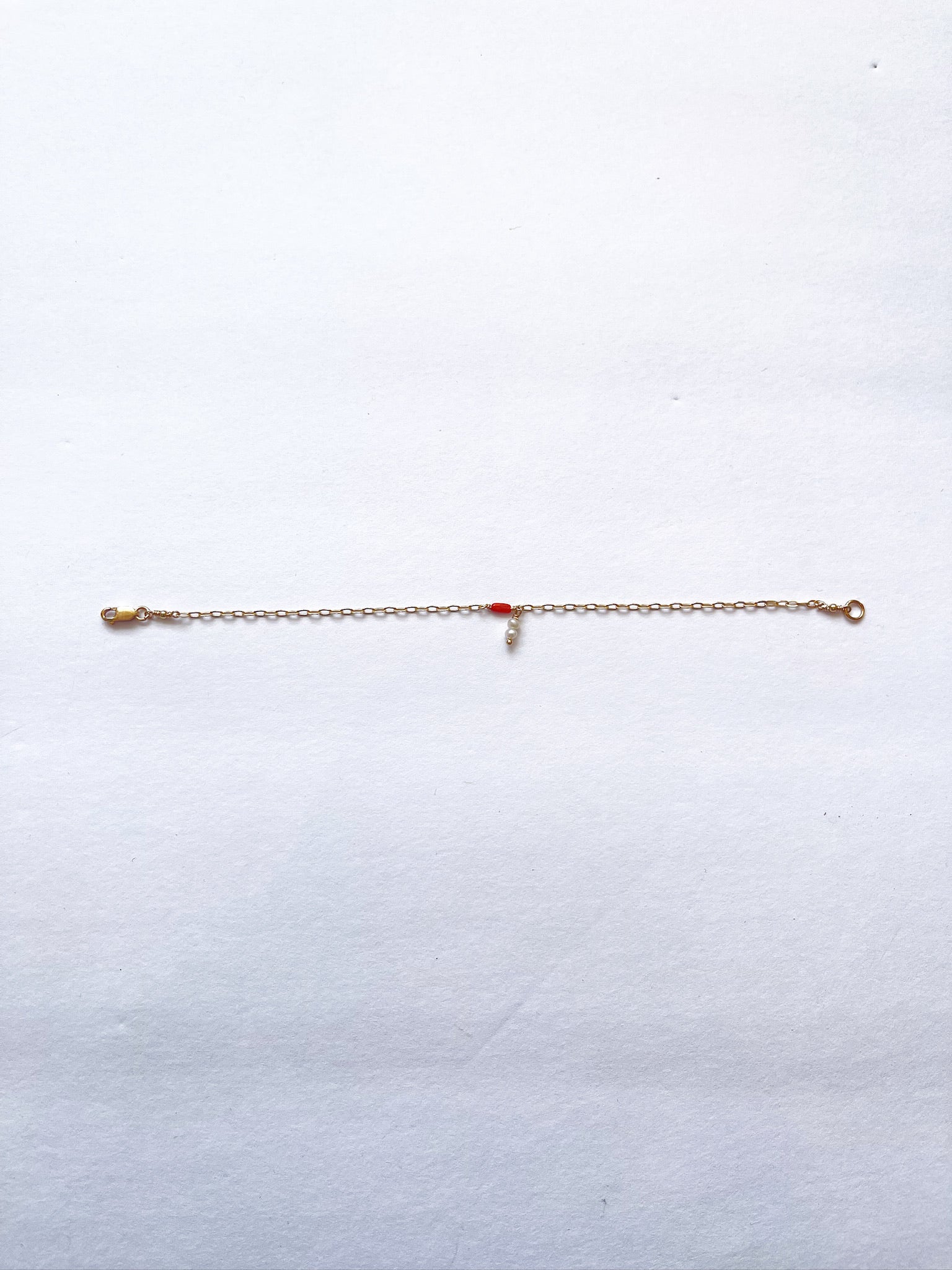 Pearl and Coral Bracelet