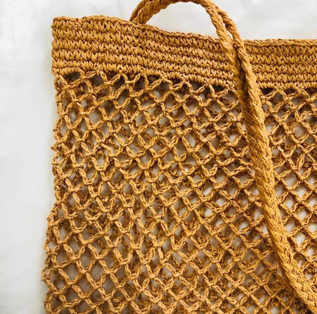 Raffia Paper Tote