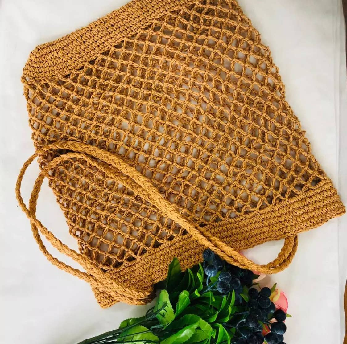 Raffia Paper Tote