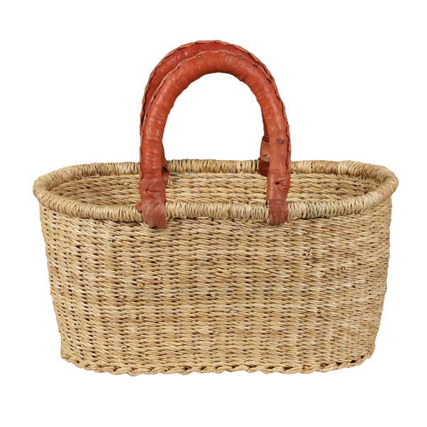 Natural Small Oval Basket