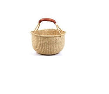 Load image into Gallery viewer, The African Home Goods - Small African Market Basket | Ghana Bolga Basket | Dye Free | 9&quot;-11&quot; Across
