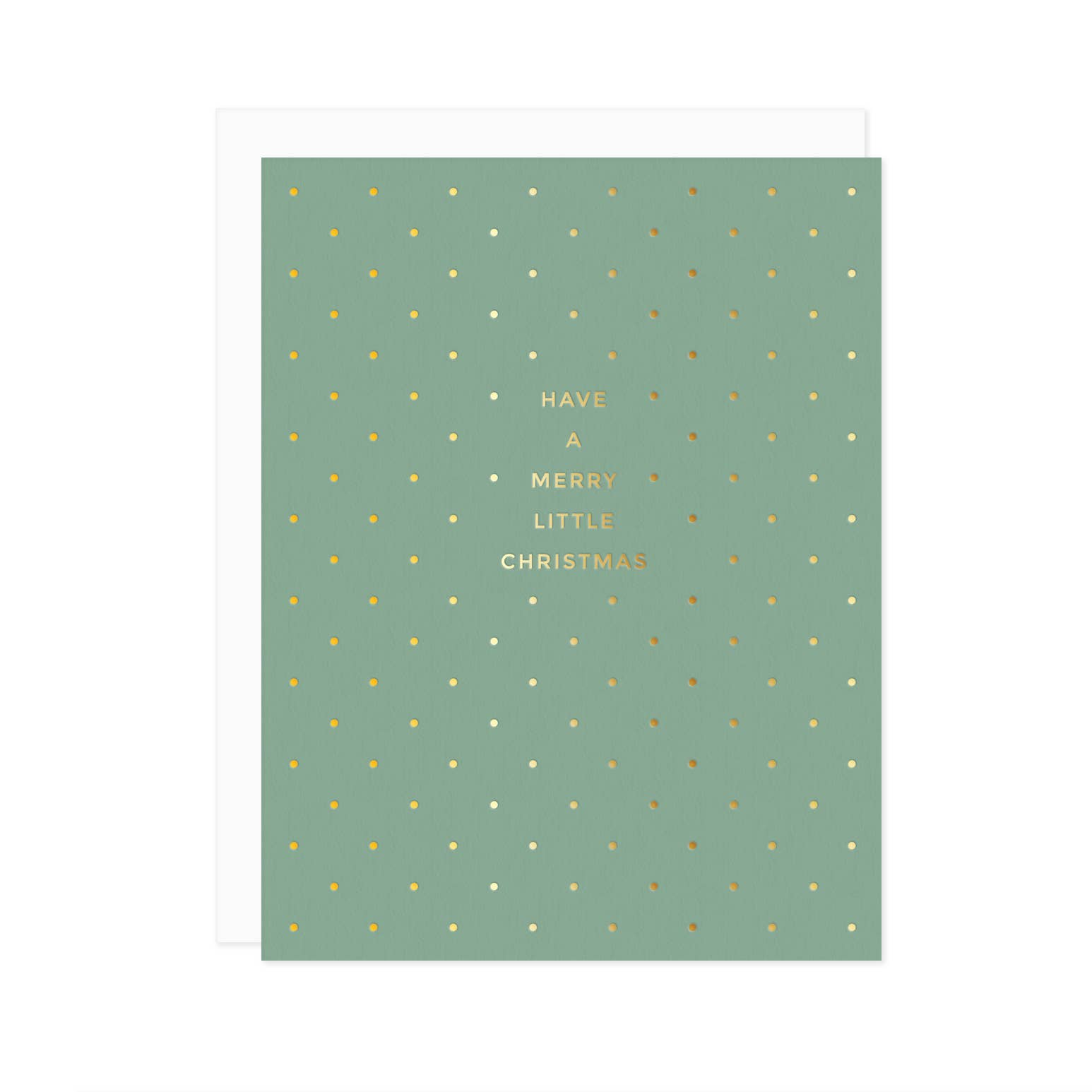 Merry Little Christmas Gold Foil