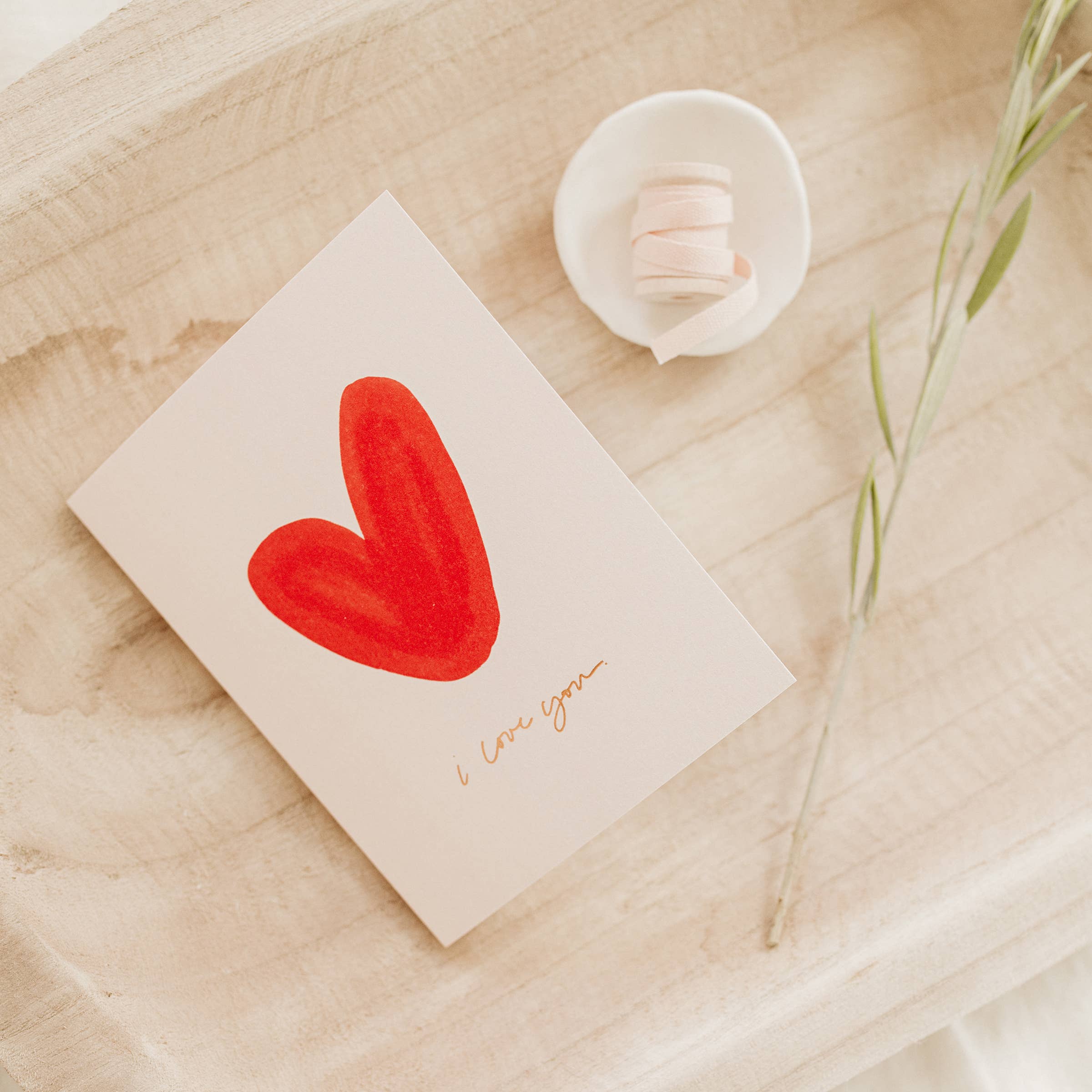 I Love You Heart Card