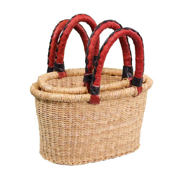 Natural Small Oval Basket