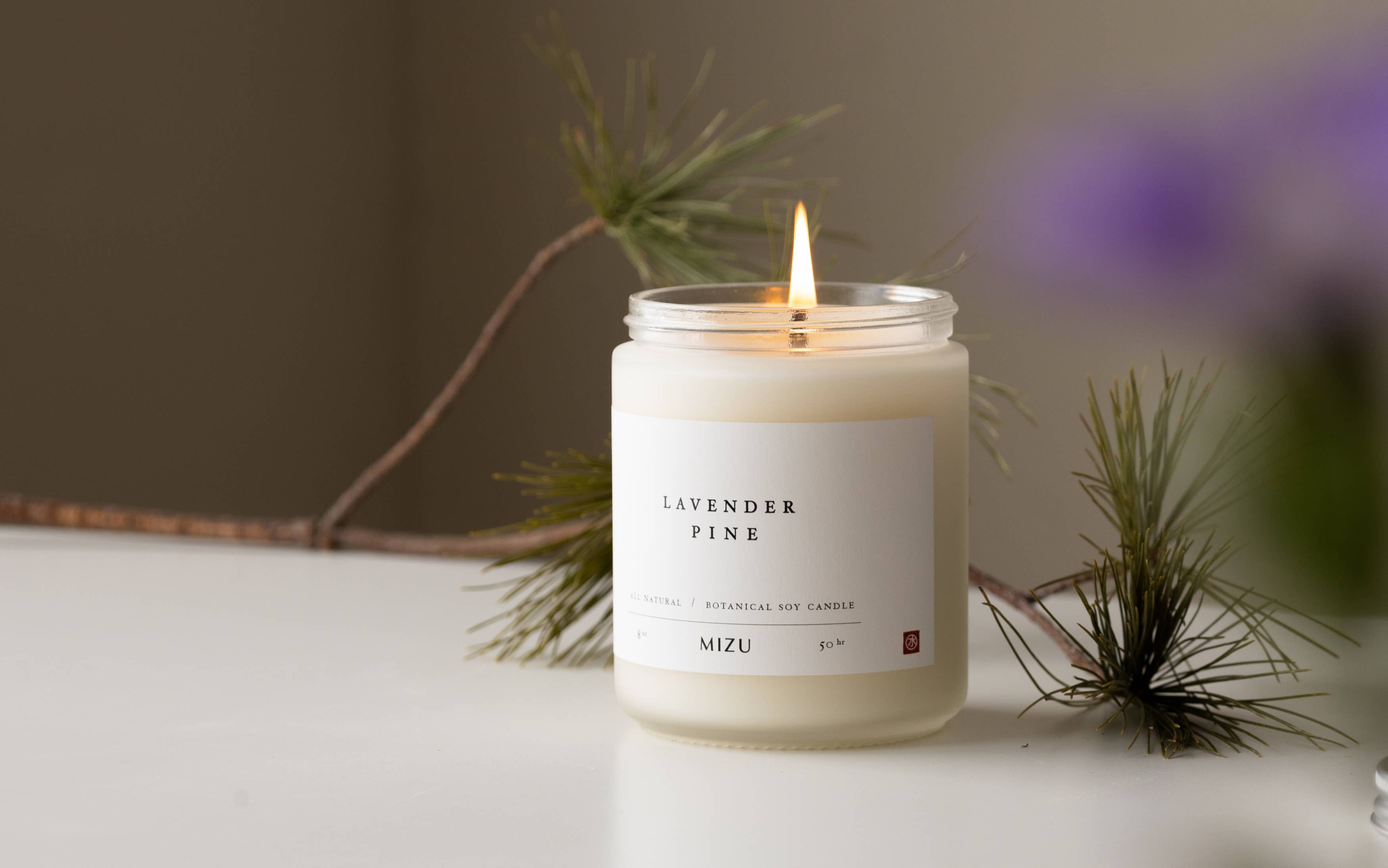 Lavender Pine Essential Oil Candle