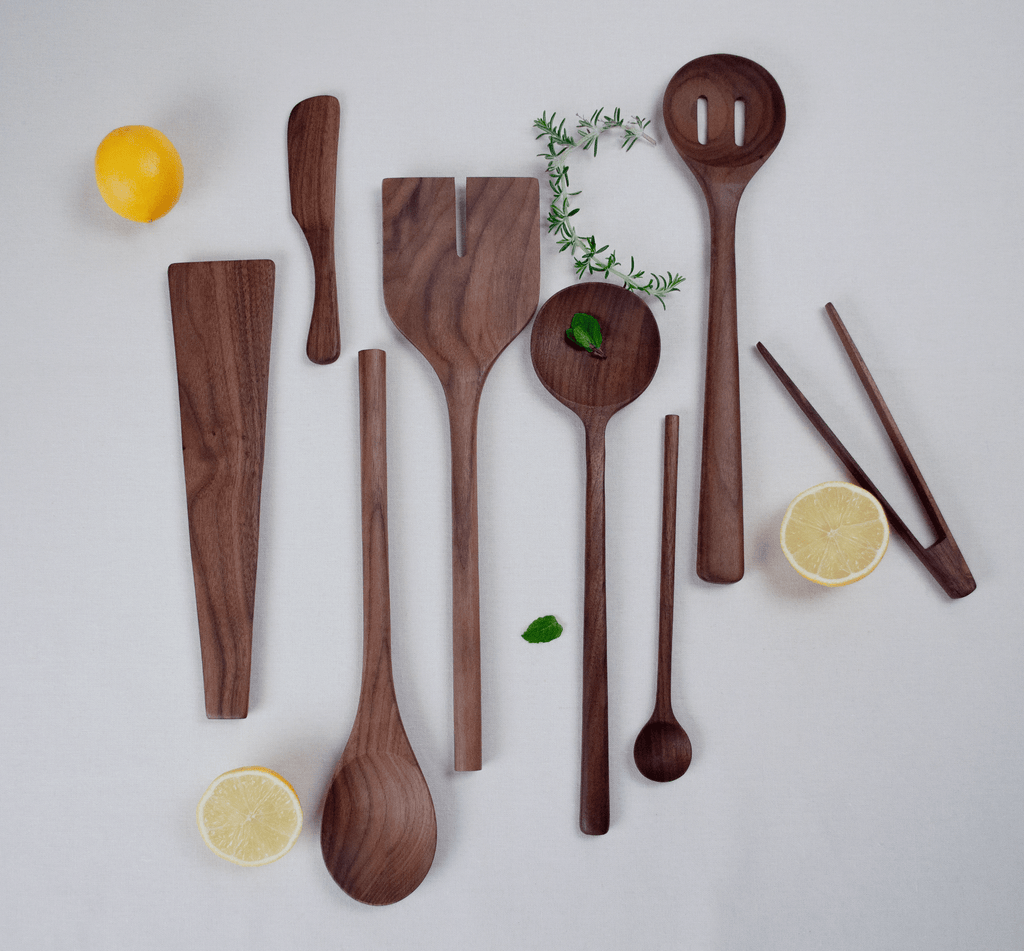 Walnut Wooden Round Spoon
