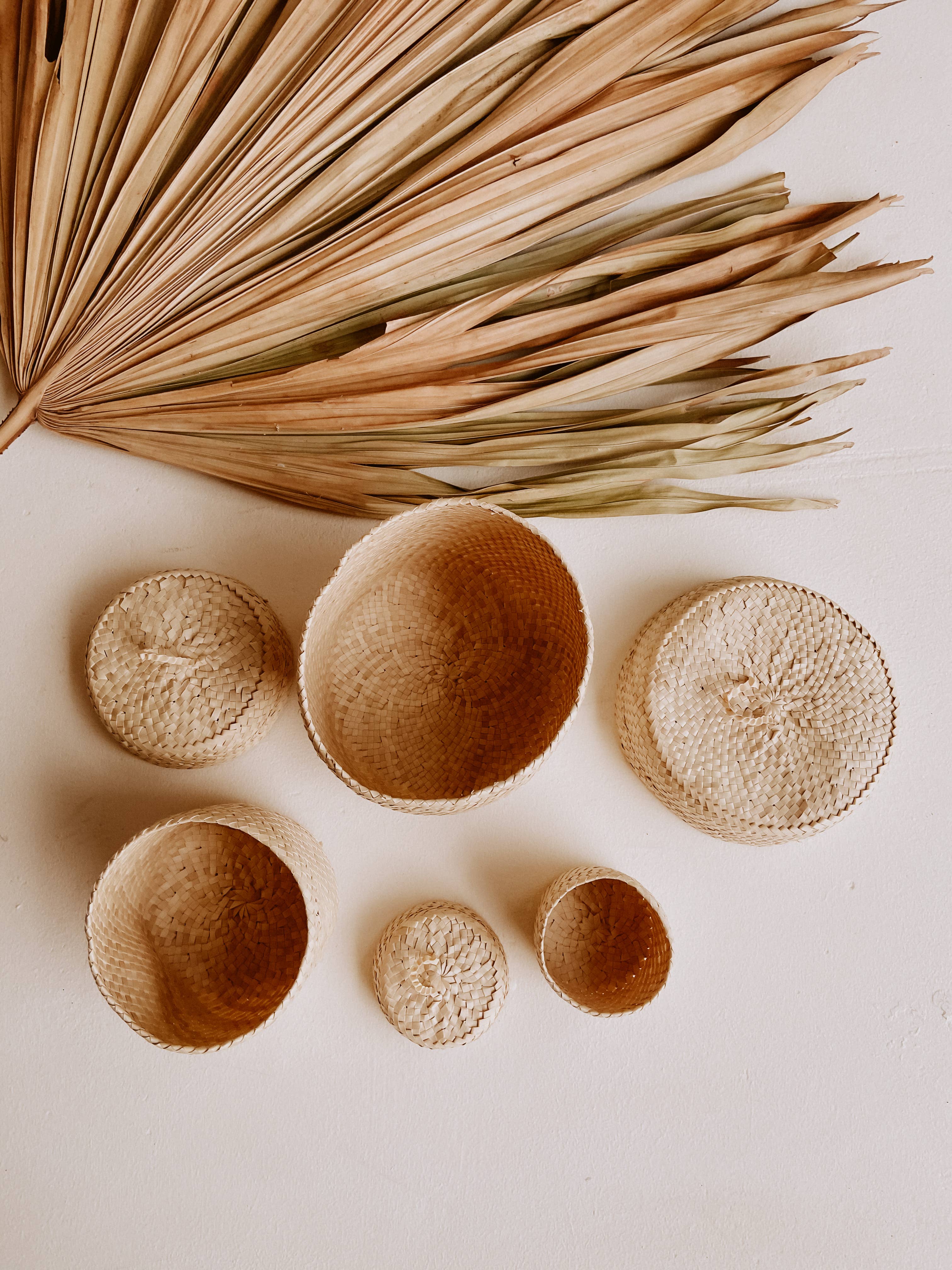 Blonde Small Storage Baskets