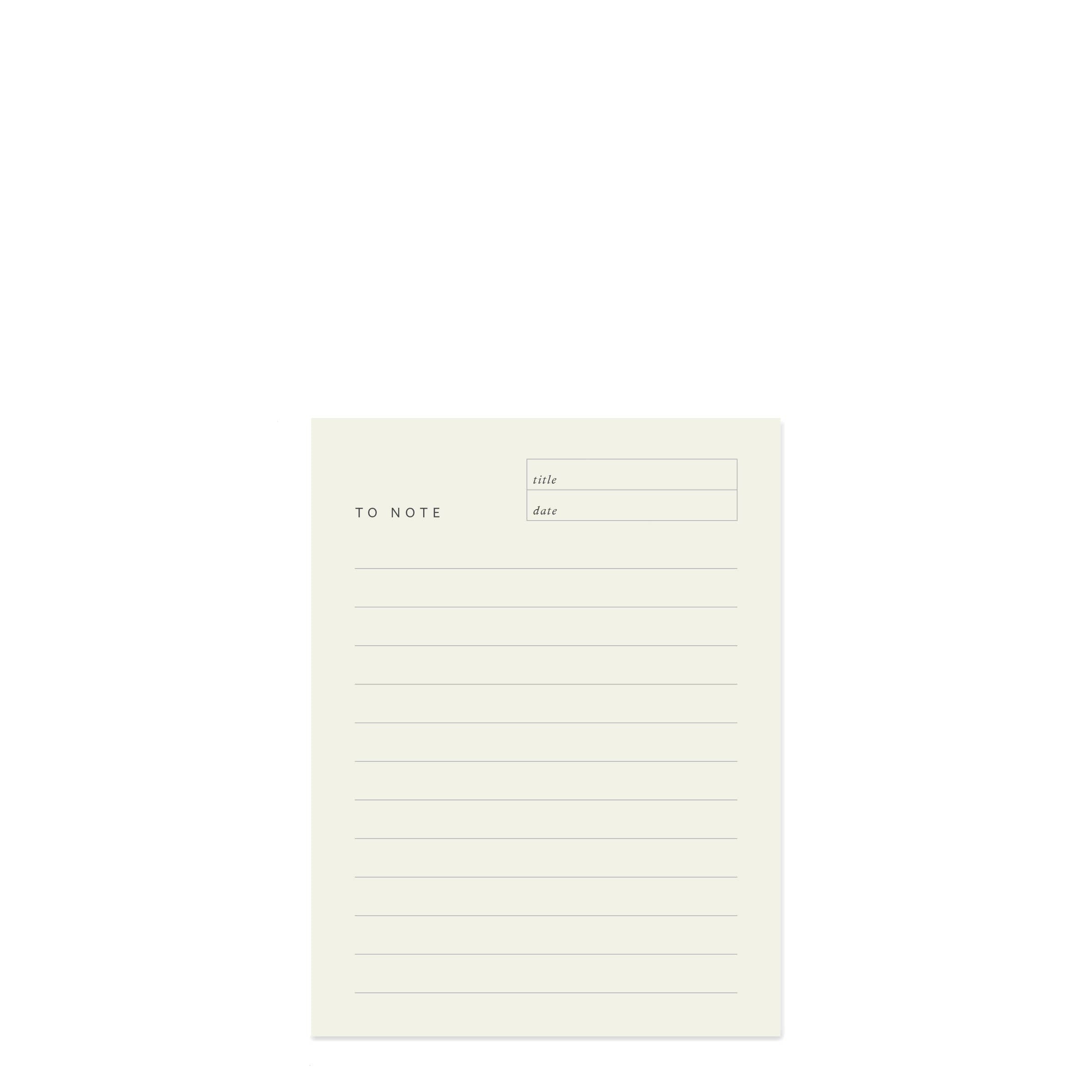 To Note Block Notepad