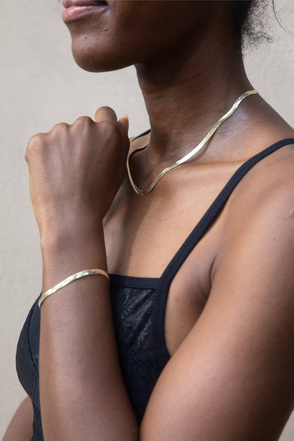 Sol Necklace Herringbone