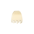 THE MINI HAIR CLAW IN CREAM