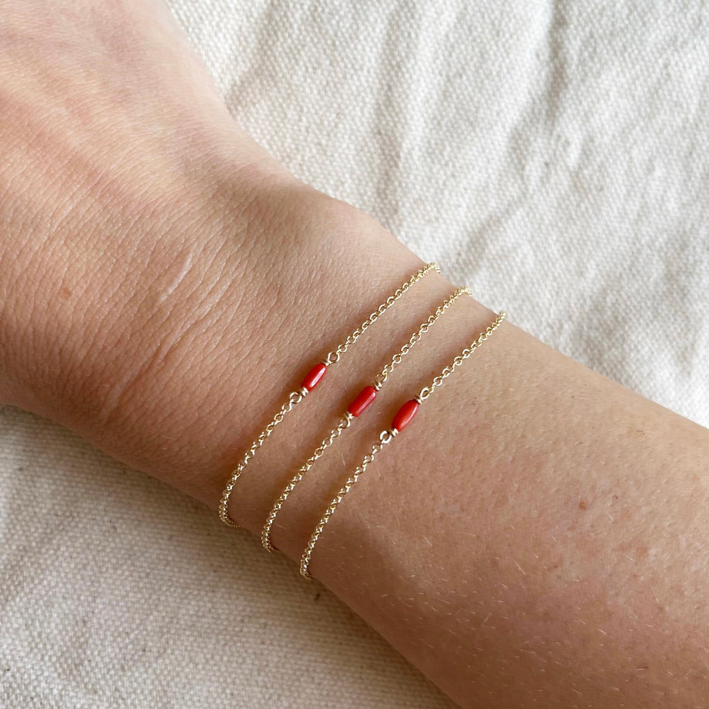 Coral bracelet