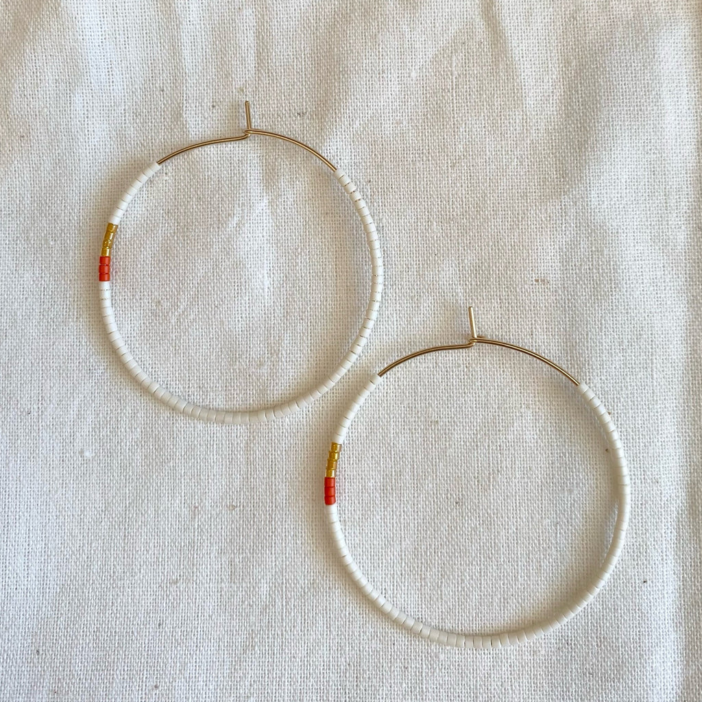 Delica Hoops | Poppy