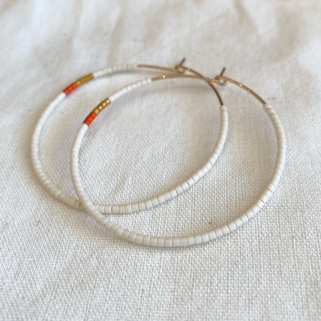Delica Hoops | Poppy
